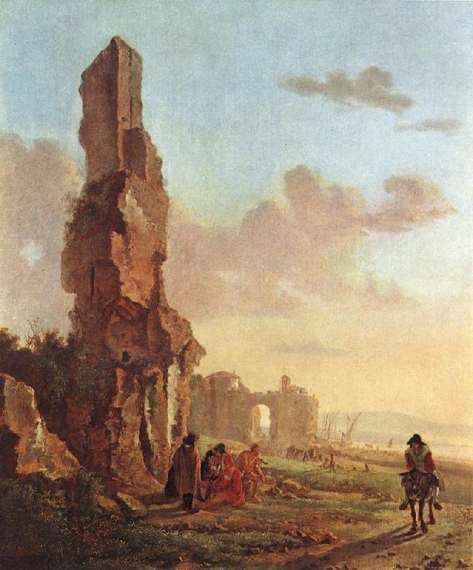 BOTH, Jan Ruins at the Sea dfg oil painting picture
